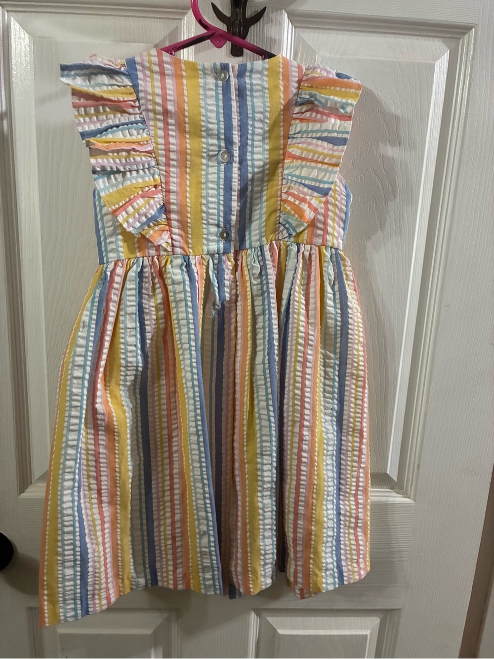 Bonnie Jean Girl’s 6 Striped Ruffle Dress - Picture 5 of 5